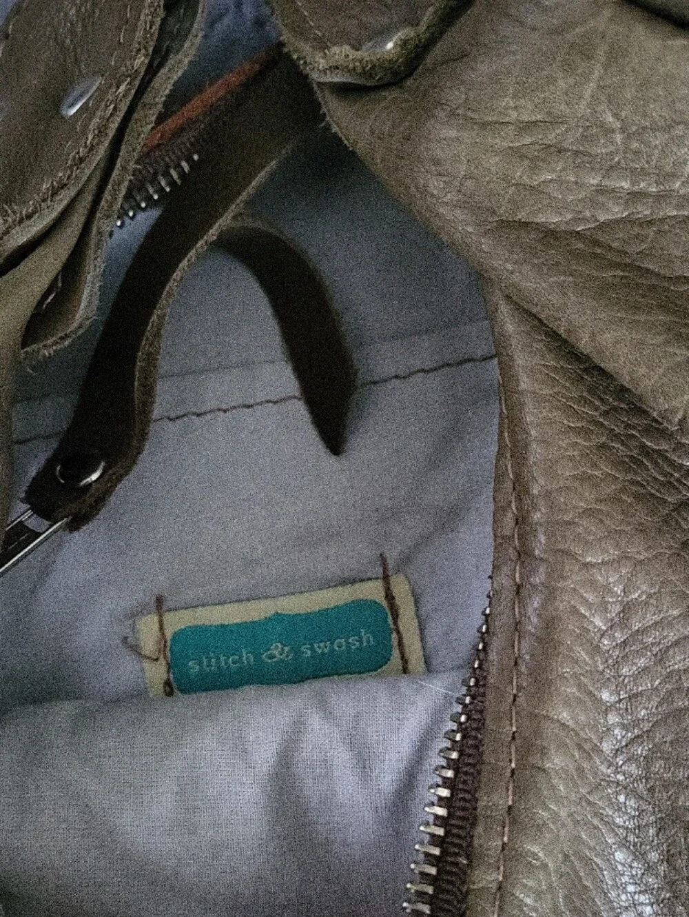 Stitch and Swash  Womens Hobo Bag in Brown and Tan with Peacock Feather Print
